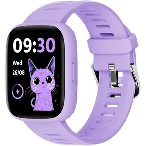 BIGGERFIVE Smart Watch for Kids, 1.8" Fitness Tracker Watch Pedometer, Heart Rate, IP68 Waterproof, Sleep Monitor, Calorie Step Counter, 5 Puzzle Games with/Without APP for Girls Boys Teens 5-16