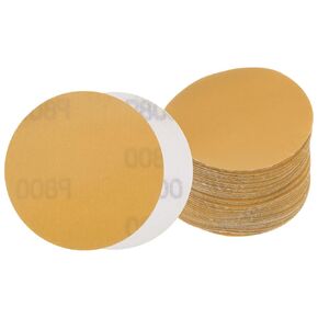 40pcs No Hole Sanding Discs- [ 3 Inch 800 Grit ] Round Hook and Loop Grip Sanding Pads Sheet for Wood Metal Polishing Use| Aluminum Oxide & Zirconium Oxide Sandpaper