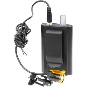 3W Portable Plastic Blet Clip Headlight,Headlamp for Binocular Loupe with Premium Bag (Red), RA-004WGS