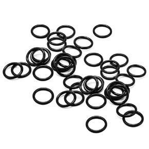 Othmro 50pcs Nitrile Rubber O-Rings, 1.5mm Wire Dia 19mm OD Metric Sealing Nitrile NBR Rubber Washers for Oil or Air Sealing, Professional Plumbing, Car Repair, Air or Gas Connections Black