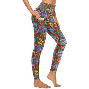 Yoga Pants for Women with Pockets High Waisted Tummy Control Running Sports Workout Yoga Leggings