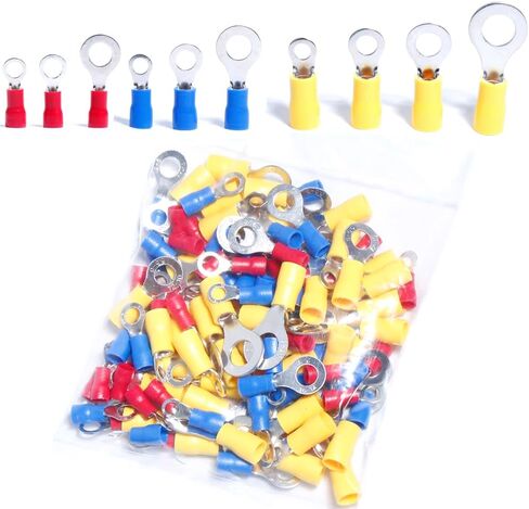 22-16/16-14/12-10 قياس مختلط قطع الاتصال السريع الكهربائية معزول M4/5/6/8 حلقة تجعيد محطات موصلات مجموعة متنوعة سلك كابل مجموعة متنوعة لصق in Kuwait