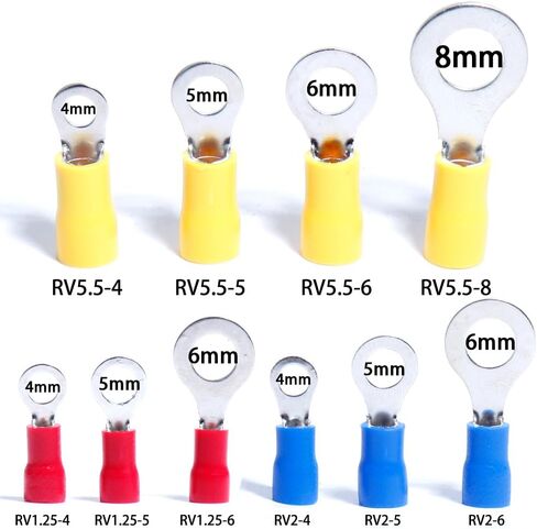 22-16/16-14/12-10 قياس مختلط قطع الاتصال السريع الكهربائية معزول M4/5/6/8 حلقة تجعيد محطات موصلات مجموعة متنوعة سلك كابل مجموعة متنوعة لصق in Kuwait