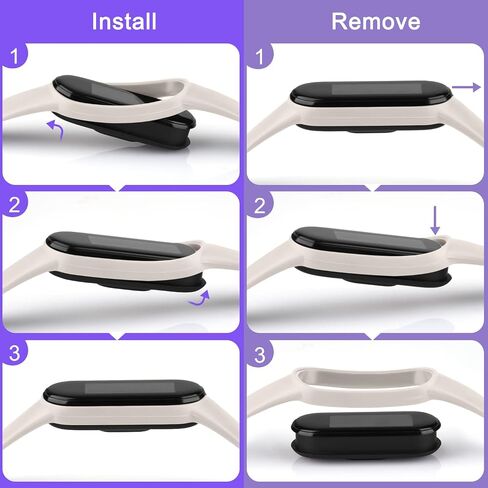 Vancle 3 PACK Bands لـ Amazfit Band 5 أساور بديلة، سوار معصم رياضي من السيليكون الناعم متوافق مع ملحقات Amazfit Band 5 Watchband in Kuwait