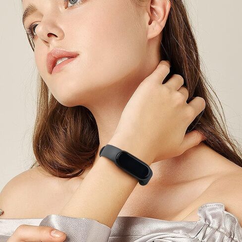Vancle 3 PACK Bands لـ Amazfit Band 5 أساور بديلة، سوار معصم رياضي من السيليكون الناعم متوافق مع ملحقات Amazfit Band 5 Watchband in Kuwait