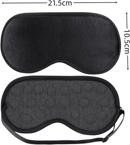 Magnetic Sleeping Mask Eye Patch Far Infrared Sleeping Mask Magnet Blindfold Eye Shade Cover Therapy Flight Nap Eye Pillow with Adjustable Strap in Kuwait