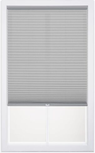 DEZ FURNISHINGS QCLG460480 Cordless Light Filtering Cellular Shade, 46"W x 48"H, Gray Cloud in Saudi Arabia