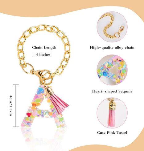 Pink Letter Charm for Stanley Cup Accessories, Cute Initial Keychain for Stanley Accessories 40 oz,Tumbler Accessories Gifts for 30 oz stanley cup with handle I in Saudi Arabia