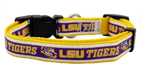 Pets First Collegiate Pet Accessories, Dog Collar, LSU Tigers, Small in Saudi Arabia