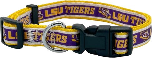 Pets First Collegiate Pet Accessories, Dog Collar, LSU Tigers, Small in Saudi Arabia