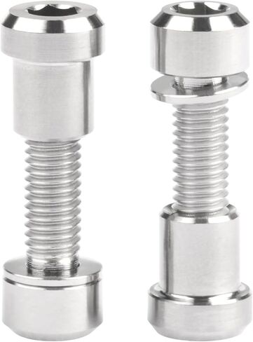 Titanium M5x16 18 20mm Bolt with Washer Hex Head Screw Steerer Clamp Nut for Bicycle Stem Front Forking Lock in Saudi Arabia