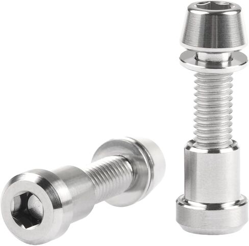 Titanium M5x16 18 20mm Bolt with Washer Hex Head Screw Steerer Clamp Nut for Bicycle Stem Front Forking Lock in Saudi Arabia