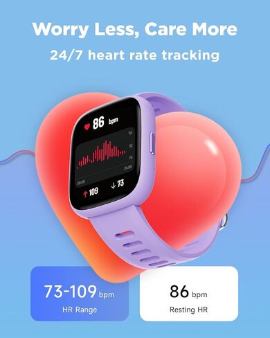 BIGGERFIVE Smart Watch for Kids, 1.8" Fitness Tracker Watch with Pedometer in Saudi Arabia