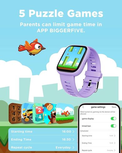 BIGGERFIVE Smart Watch for Kids, 1.8" Fitness Tracker Watch with Pedometer in Saudi Arabia