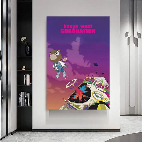 Kanye West Graduation Special Album Cover Poster Canvas Art Poster And Wall Art Hanging Decor for Modern Family Corridor Posters 12x18inch(30x45cm) in Saudi Arabia