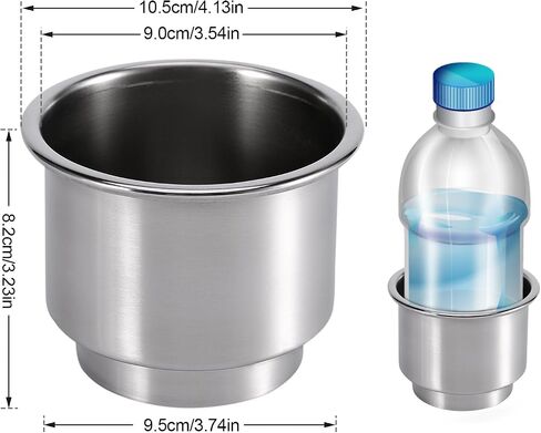 Cup Holder Insert, Stainless Steel Cup Drink Holder for Marine RV Camper, Nastro (Pezzi) in Saudi Arabia
