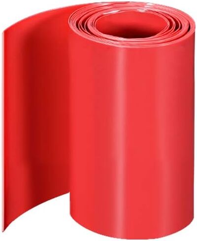 uxcell PVC Heat Shrink Tube 70mm Flat Width Wrap for Three 18650 2 Meter White in Saudi Arabia