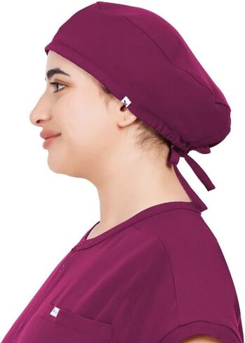 MIKAL Woven Scrub Cap with Tie-Back Lightweight, One Size Scrub Cap No-Slip Unisex Surgical Cap, for Healthcare. in Saudi Arabia