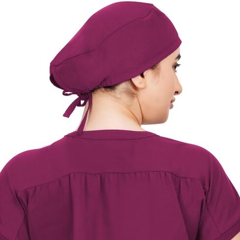 MIKAL Woven Scrub Cap with Tie-Back Lightweight, One Size Scrub Cap No-Slip Unisex Surgical Cap, for Healthcare. in Saudi Arabia
