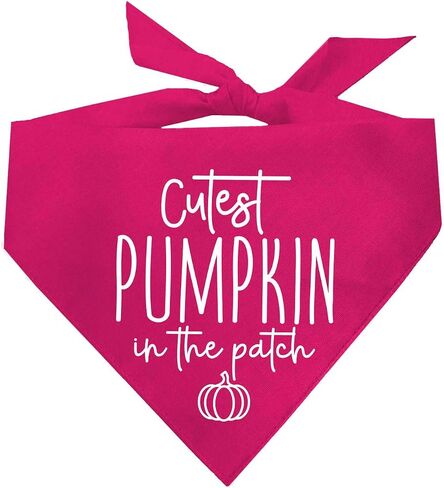 Cutest Pumpkin in The Patch Pumpkin Picking Dog Bandana (Orange, OS 1122) in Saudi Arabia