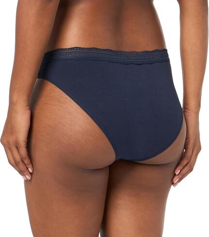 Tommy Hilfiger Women's 3pk Cotton Logo Lace Trim V Bikini in Saudi Arabia
