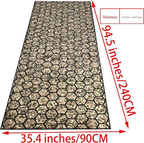 94.5"× 35.4" EVA Foam Boat Decking Sheet Faux Teak Decking Self-Adhesive Marine Yacht RV Swimming Pool Boat Flooring Sheet Thick Non-Skid Hexagonal Shape in Saudi Arabia