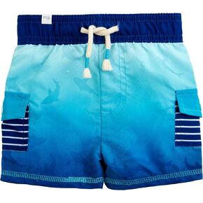 Mud Pie Boys' Standard Shark Color Change Trunks