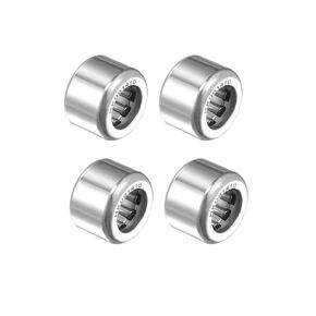 uxcell HK081410 Drawn Cup Needle Roller Bearings, Open End, 8mm Bore, 14mm OD, 10mm Width 3950N Static Load 3800N Dynamic Load 25000rpm Limiting Speed 4pcs