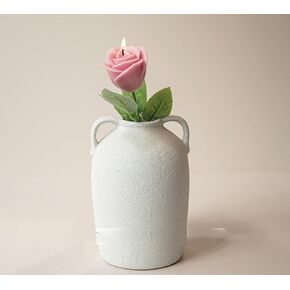 Rose Flower Shape Aesthetic Scented Candle,50G Handmade Carved Flower Clusters Soy Wax Aroma Decorative Art Candle for Table Photo Prop Valentine's Day Wedding Birthday (Red)