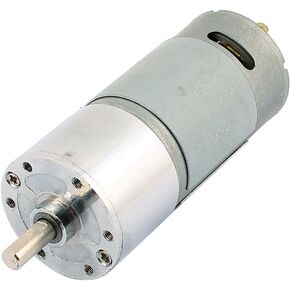 uxcell 6mm Dia Shaft High Torque Solder Cylindrical Gear Box DC Motor DC 12V 200RPM