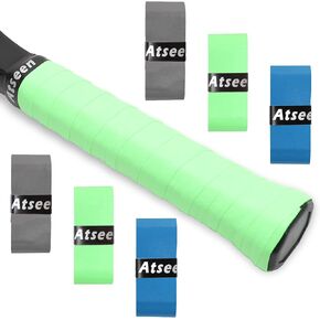 Tennis Racket Grip Tape, 6 or 12 or 30 Pack, Racket Overgrip Tape That Stays Dry & Absorbs Sweat with Velvety Comfort. for Tennis Rackets,Fishing Rods.Various Colors to Choose.