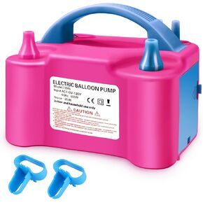 PY SUPER MODE Pink Balloon Pump Electric,Portable Air Blower with Dual Nozzle Machine Inflator for Fast, (110V-120V 600W) Efficient and Easy Bulk Balloons Filling Different Occasions in Kuwait