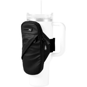 Water Bottle Pouch for Stanley, Waterproof Gym Water Bottle Bag Double Layer Water Bottle Holder Tumbler Accessories for Outdoor Gym Running