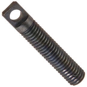 Black Oxide Steel Spring Anchor, 8-40 Thread Size, 7/8" Length, 0.100" Hole Size (Pack of 1)