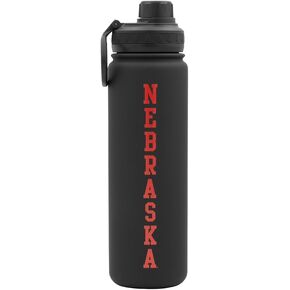 Ohio State Buckeyes Water Bottle - Black Double Walled Stainless Steel 24 oz Keeps Drinks Cold or Hot