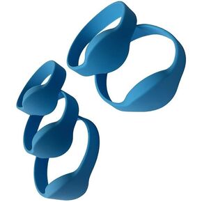 13.56MHZ ISO14443A RFID wristband Waterproof Silicone adult size (Pack of 100) (Black)