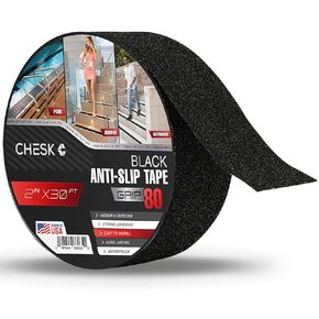 Chesk Grip Tape Clear Glow in The Dark Anti Slip Tape Reflective Waterproof 4 in x30 Ft Indoor/Outdoor Stair treads Non Slip Skateboard Grip Tape Safety Friction Adhesive Shower Floor Grips Stickers