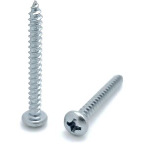 100 كمية #6 × 1-1/4 بوصة براغي خشبية برأس عموم زنك فيليبس (BCP397) in Kuwait