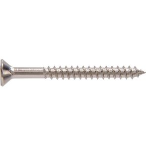 1214 8 x 1 in. Nickel Plated Flat Head Phillips Wood Screw 60-Pack