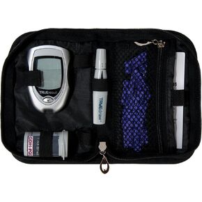 SumacLife Diabetic Organizer Carrying Case Kit (Black)