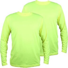 TZ Promise Men Ultra-Lightweight UPF 50+ Sun Protection Breathable T-Shirts Long Sleeve-2 Pack
