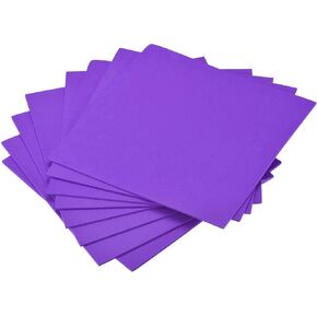 uxcell Purple EVA Foam Sheets 10 x 10 Inch 3mm Thickness for Crafts DIY Projects, 8 Pcs