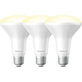 BR30 LED Bulb, Dimmable Flood Lights Indoor CRI80 7W Equivalent 65W 2700K Soft White 650 Lumens, 15000 Lifetime Hours Recessed Light Bulbs, Interior E26 Base LED Can Light Bulbs, 6 Pack