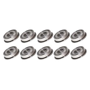 Generic Shielded Bearing Flange Miniature Series,Bearing Steel(Pack of 10). (F6800ZZ,10mm x 19mm x 5mm)