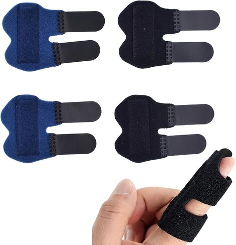 MAXLOOP 4PCS Finger Splint for Kids, Finger Straightener Finger Support Adjustable Finger Protectors Sleeves for Kids and teen-agers Broken Fingers Straightening Arthritis Knuckle Immobilization in Saudi Arabia