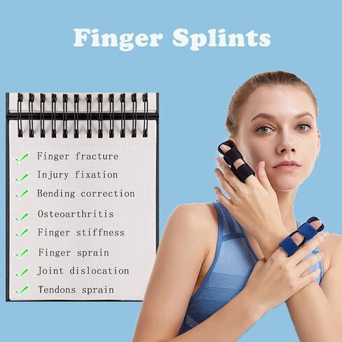 MAXLOOP 4PCS Finger Splint for Kids, Finger Straightener Finger Support Adjustable Finger Protectors Sleeves for Kids and teen-agers Broken Fingers Straightening Arthritis Knuckle Immobilization in Saudi Arabia