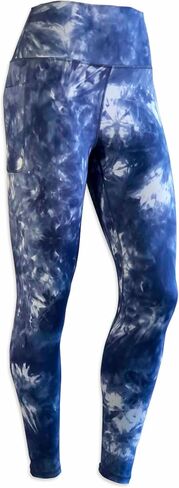 Leggings for Women Non See-Through with 2 Pockets, High Waist Control Yoga Pants. Running Fitness Leggings. in Saudi Arabia
