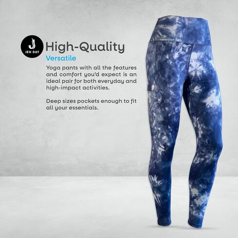 Leggings for Women Non See-Through with 2 Pockets, High Waist Control Yoga Pants. Running Fitness Leggings. in Saudi Arabia