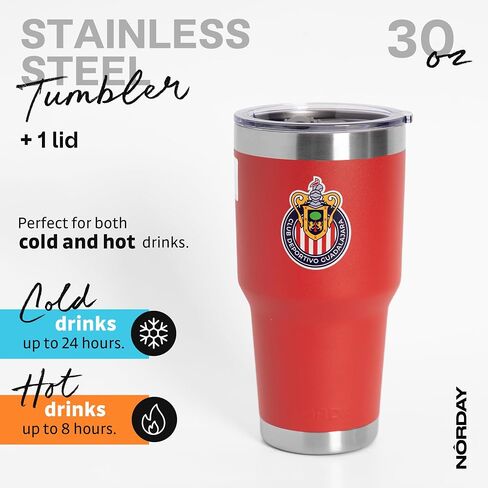NORDAY | Tumbler Cup with Lid - 20oz Navy Rayados | Vacuum Insulated Tumbler - Travel Tumbler - Stainless Steel Tumblers - Double Wall Coffee Tumbler - Keeps Temperature up to 24hr - Anti Spill Lids in Saudi Arabia
