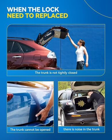 مشغل قفل الباب الخلفي من PHILTOP متوافق مع الشاحن 2006-2018، Chrysler300 2005-2018، Avenger 2008-2014، Challenger 2008-2018، استبدال مشغل مزلاج صندوق OE #DLA11409 931-714 in Kuwait